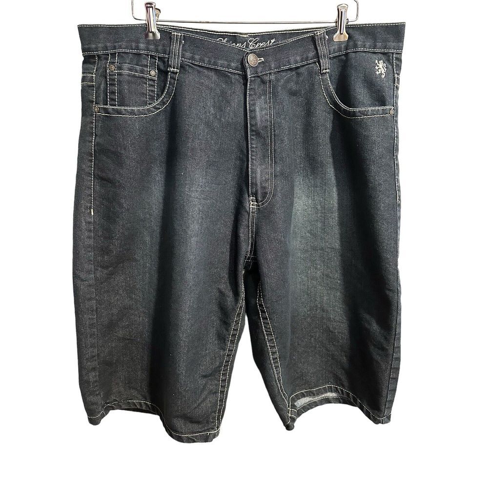 Lions Crest English Laundry‎ Blue Denim 40 Cotton Poly Men's Shorts Y2K Baggy